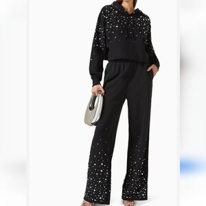 Good American Black Embellished Jumpsuit